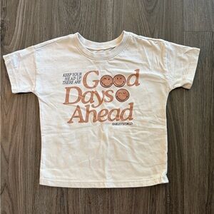 SmileWorld Cream Kids T-Shirt - Good Days Ahead